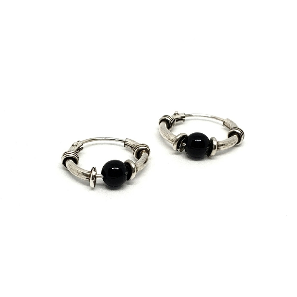 Small boho loop earrings